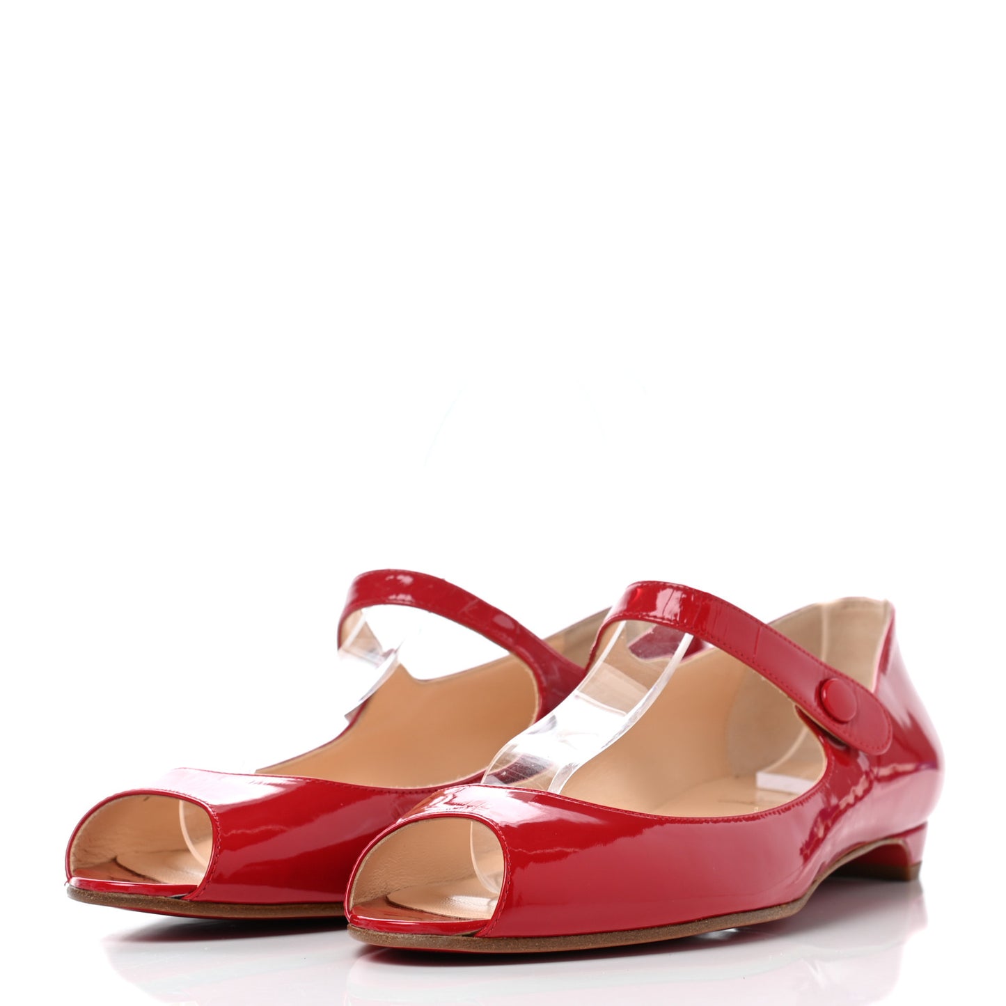 Patent Ioma Flat 39.5 Red Chic