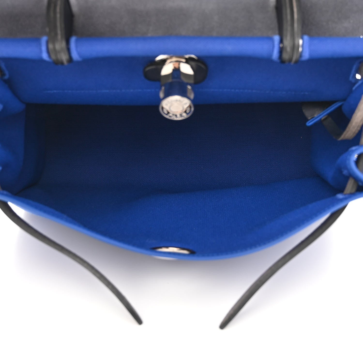 Hermes Toile Vache Hunter Herbag Zip 31 PM Bleu Electrique Bleu Indigo 6 of 12