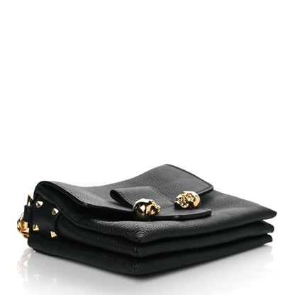 Alexander McQueen Calfskin Small Twin Skull Chain Crossbody Black 4 of 9