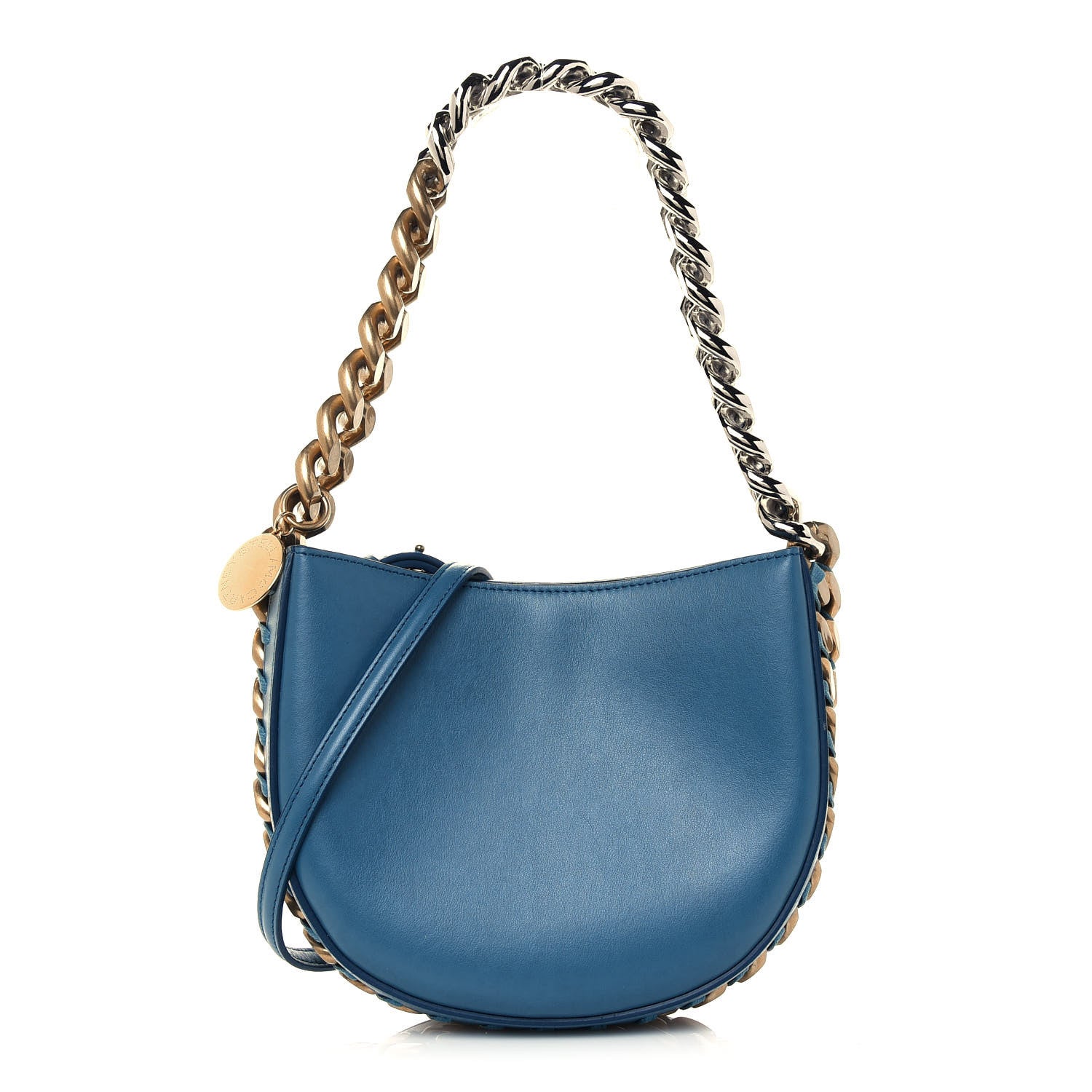Stella McCartney Eco Alter Nappa Medium Frayme Shoulder Bag Teal 1 of 11