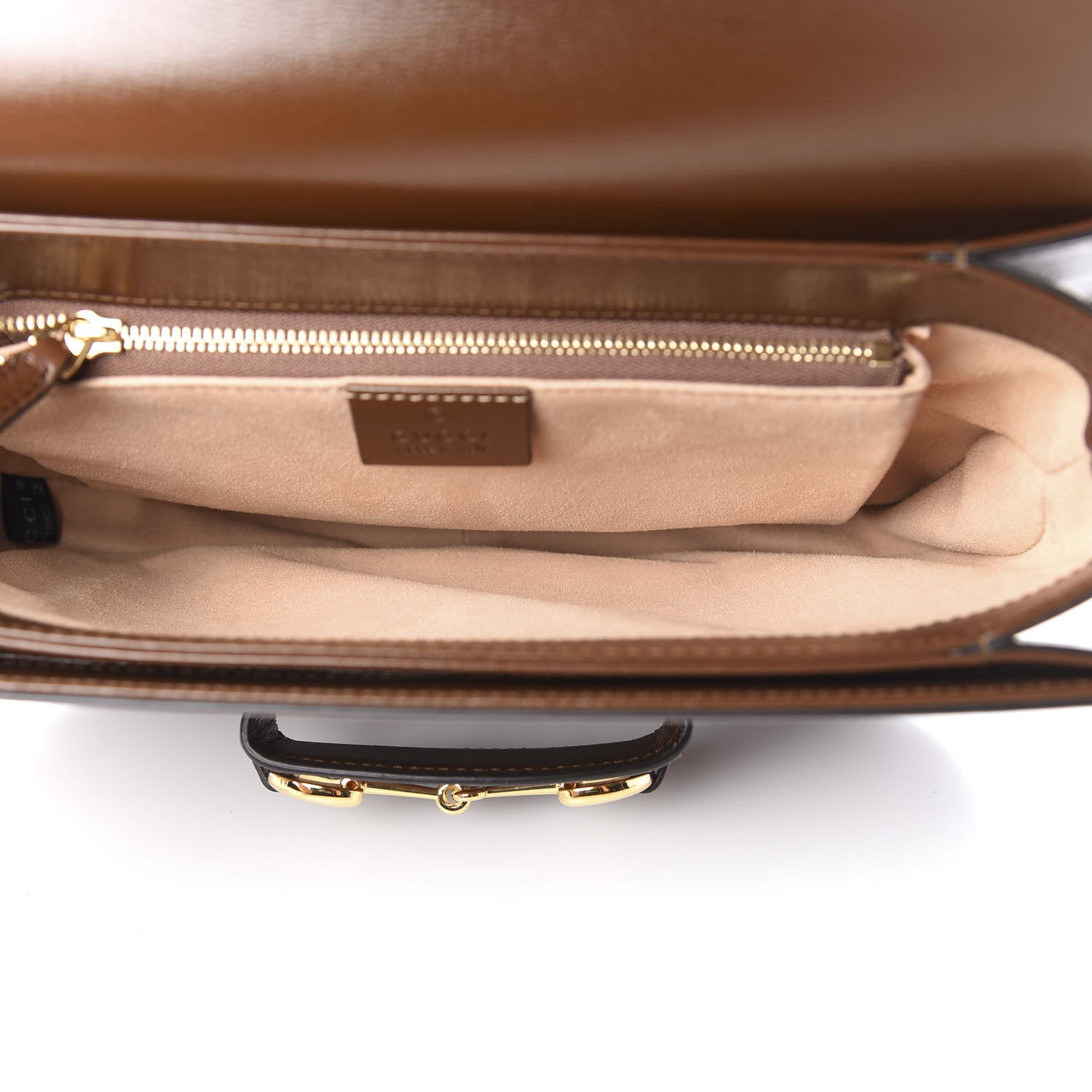 Gucci Azalea Calfskin Horsebit 1955 Shoulder Bag Brown Sugar 5 of 12