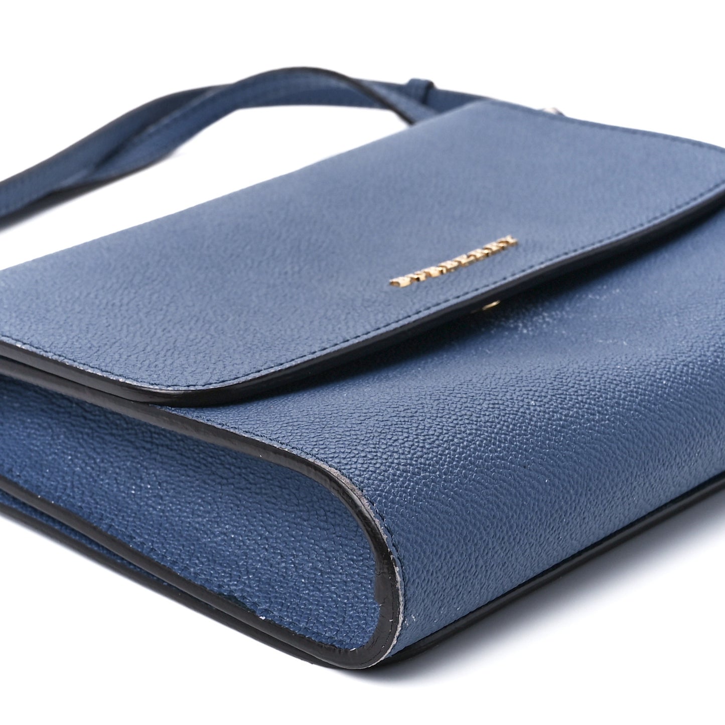 Grainy Calfskin Small Loxley Crossbody Steel Blue