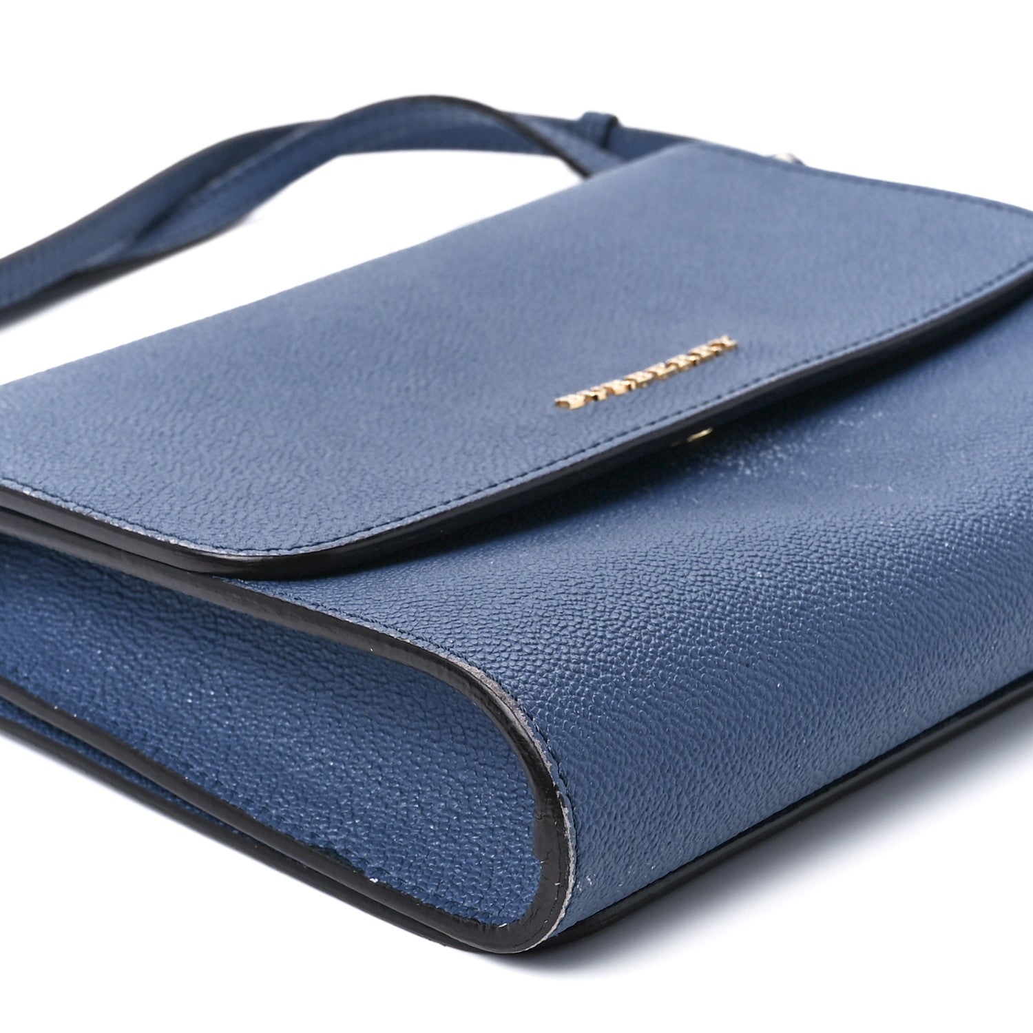 Burberry Grainy Calfskin Small Loxley Crossbody Steel Blue 11 of 19
