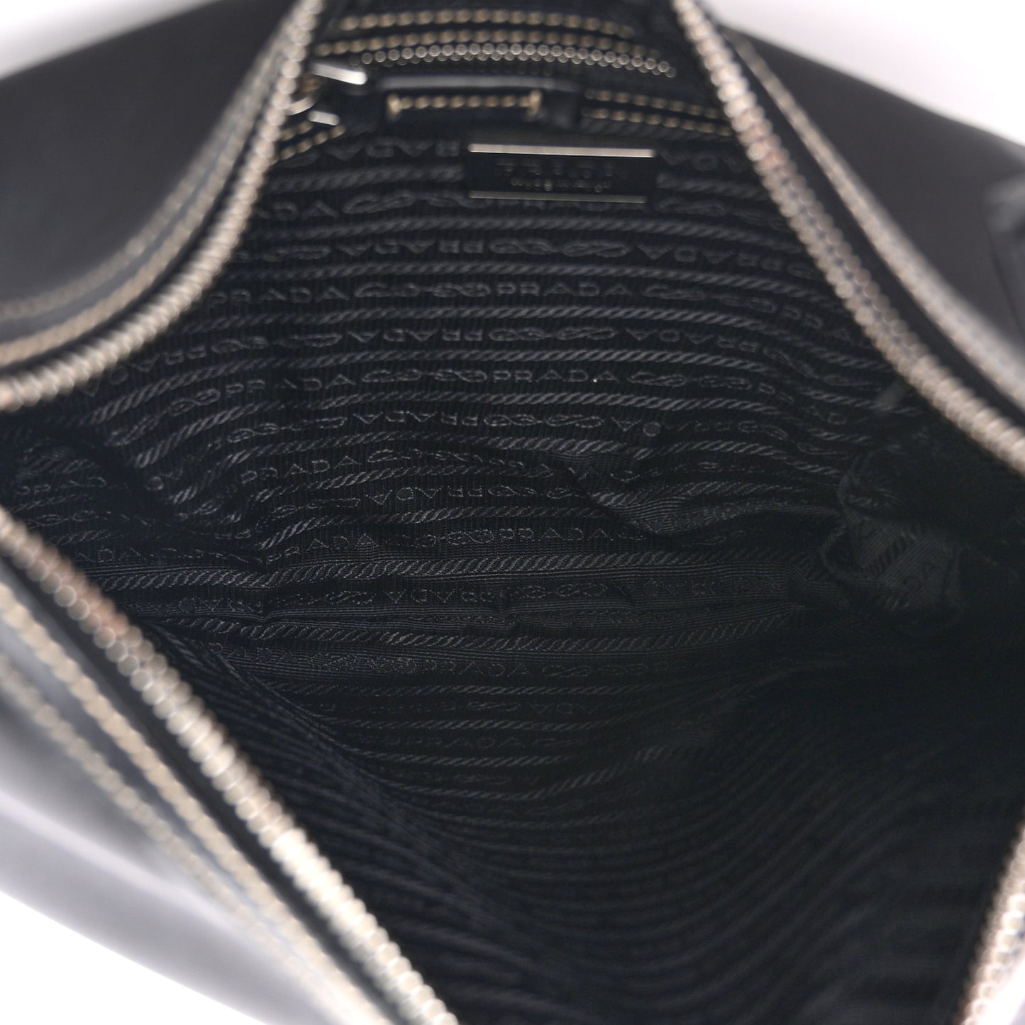 Tessuto Nylon Saffiano Hobo Black