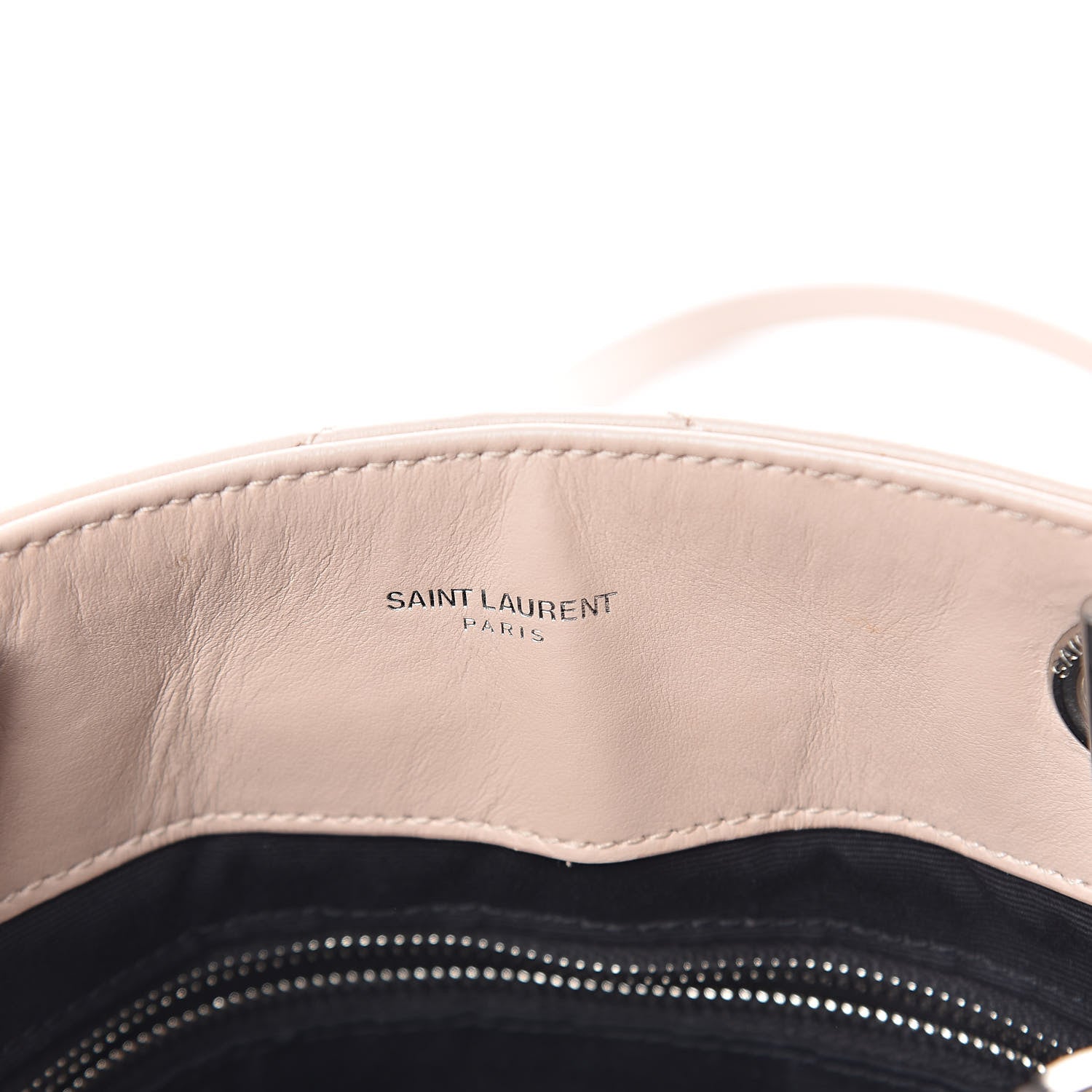 Saint Laurent Calfskin Y Quilted Monogram Small Loulou Shopper Marble Pink 7 of 10