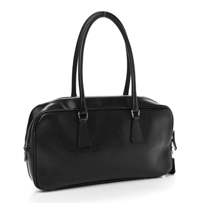 Prada Calfskin Bauletto Black 3 of 15