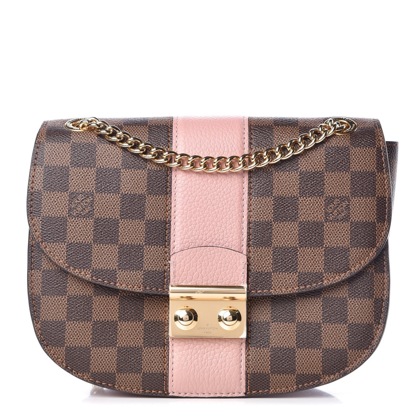 Damier Ebene Cuir Taurillon Wight Magnolia