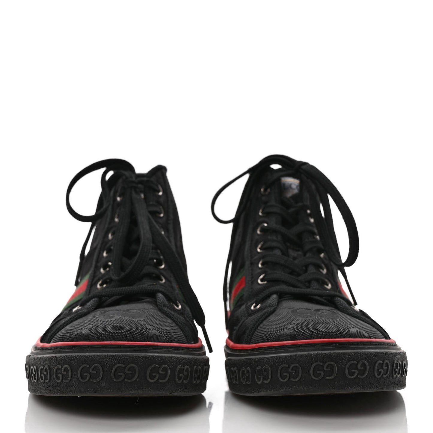Econyl Nylon Web Monogram Off The Grid Mens 1977 Tennis High Top Sneakers 9 Black