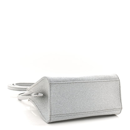 Telfar Glitter Microfiber Small Shopping Bag Silver 4 of 10