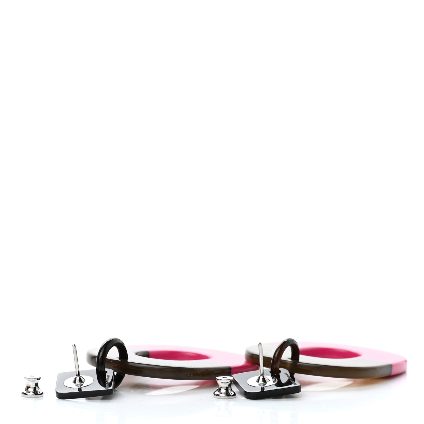 Buffalo Horn Isthme Earrings Fuchsia