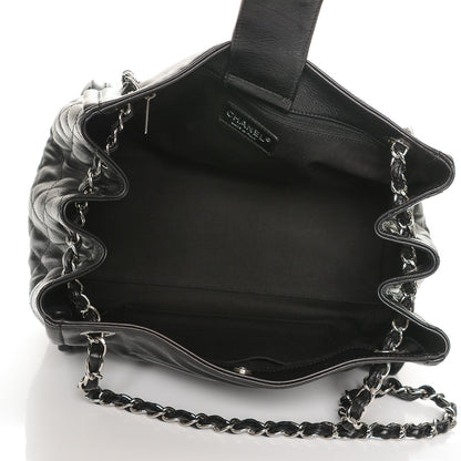 Chanel Calfskin CC Open Accordion Shoulder Bag Black 5 of 7