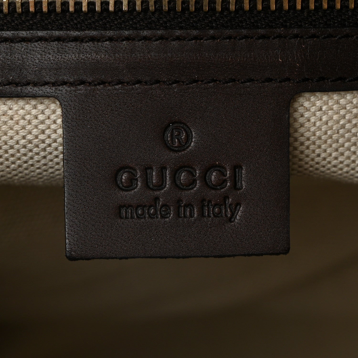 Gucci Monogram Selleria Calfskin Vintage Web Medium Boston Beige Ebony Cocoa 6 of 13