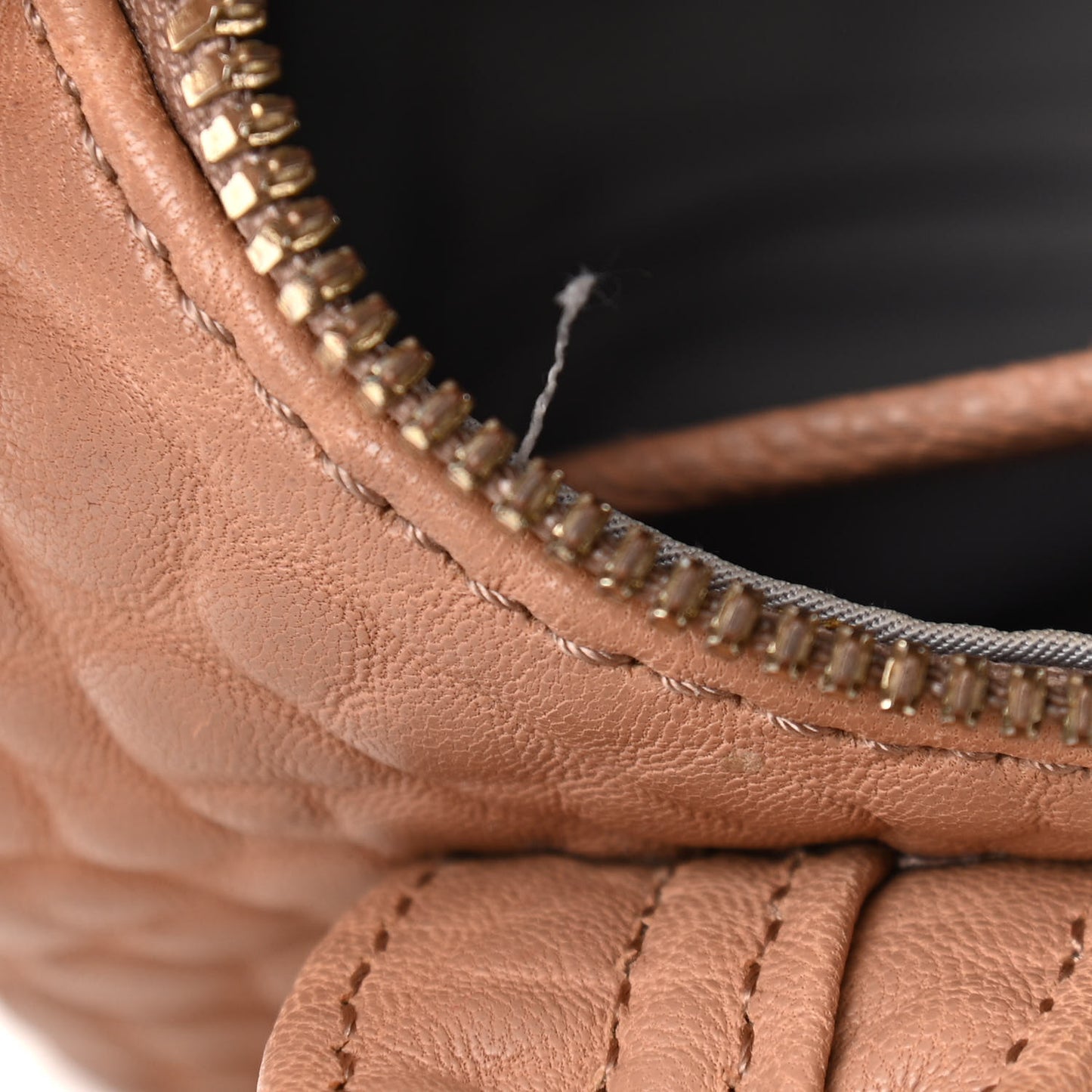 Pebbled Lambskin Mini Rockie Latte Gold Hardware