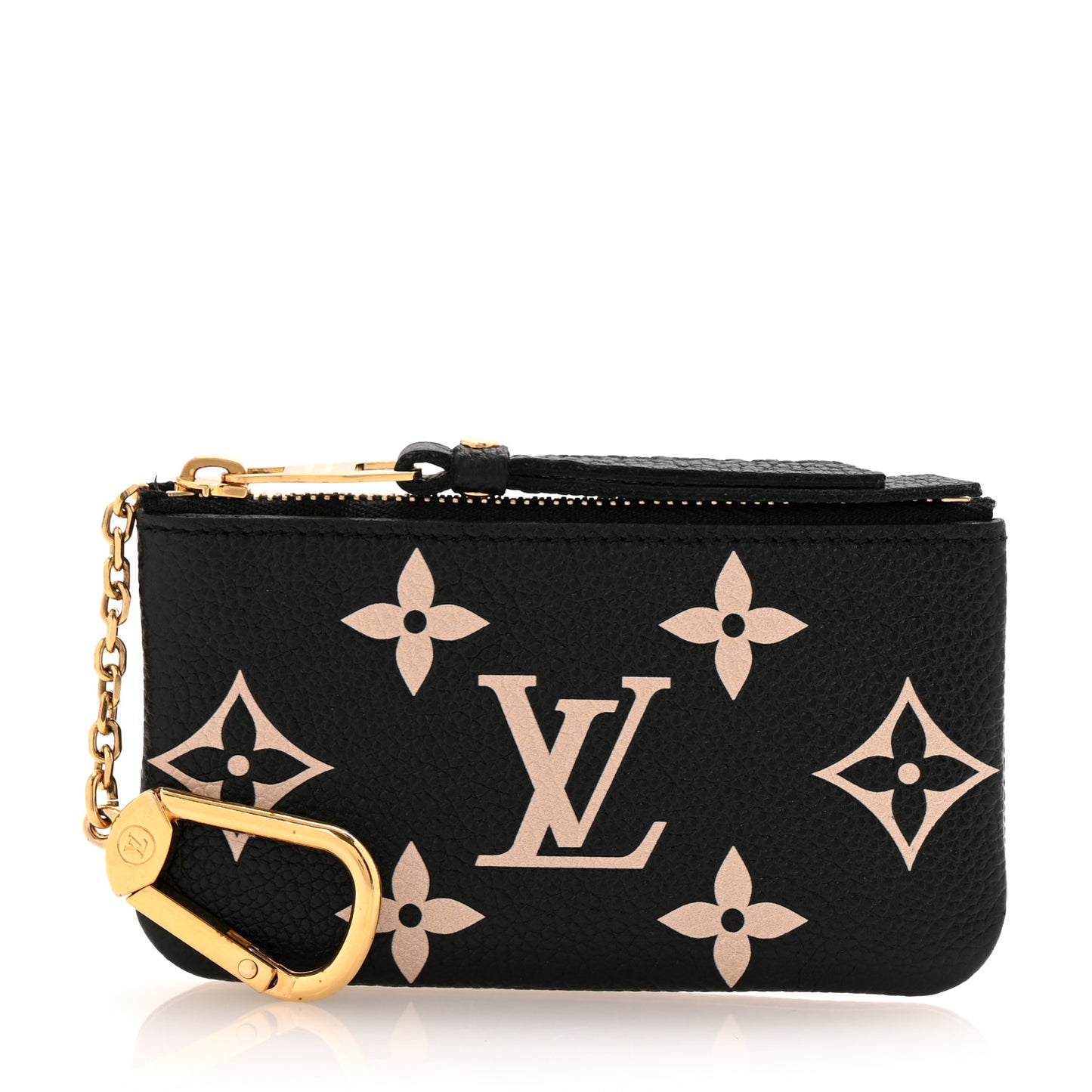 Empreinte Monogram Giant Key Pouch Black Beige