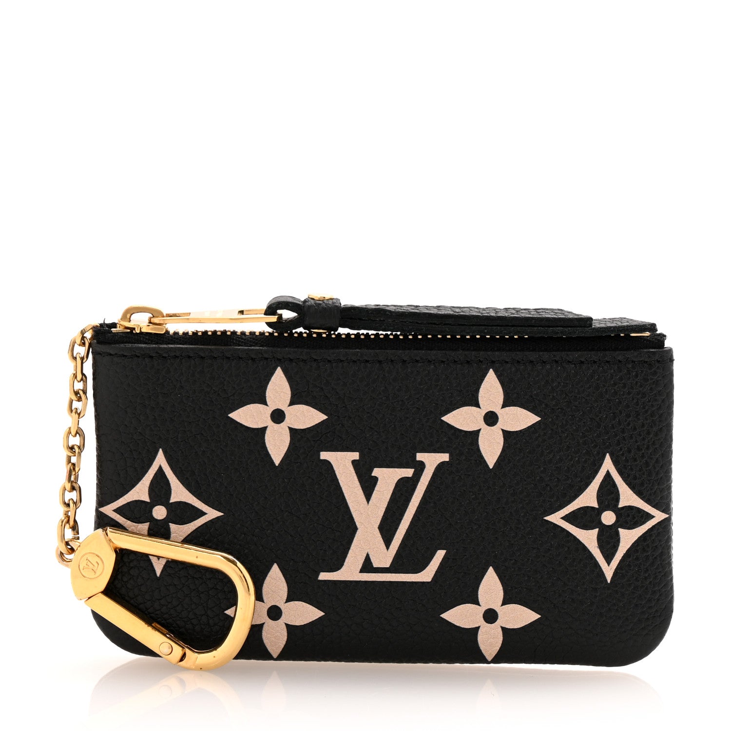 Louis Vuitton Empreinte Monogram Giant Key Pouch Black Beige 1 of 10