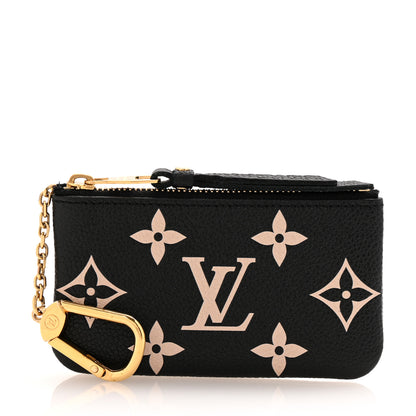 Louis Vuitton Empreinte Monogram Giant Key Pouch Black Beige 1 of 10