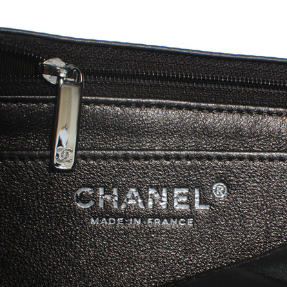 Chanel Lambskin Maxi Single Flap Dark Metallic Grey 7 of 10
