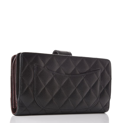 Chanel Caviar Quilted CC French Wallet Black 3 of 13