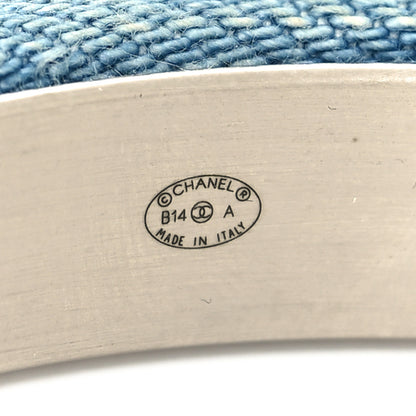 Chanel Denim CC Narrow Bangle M Blue 4 of 5