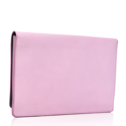 Fendi Vitello Flamingo Tube Macro Clutch Lavanda 3 of 8