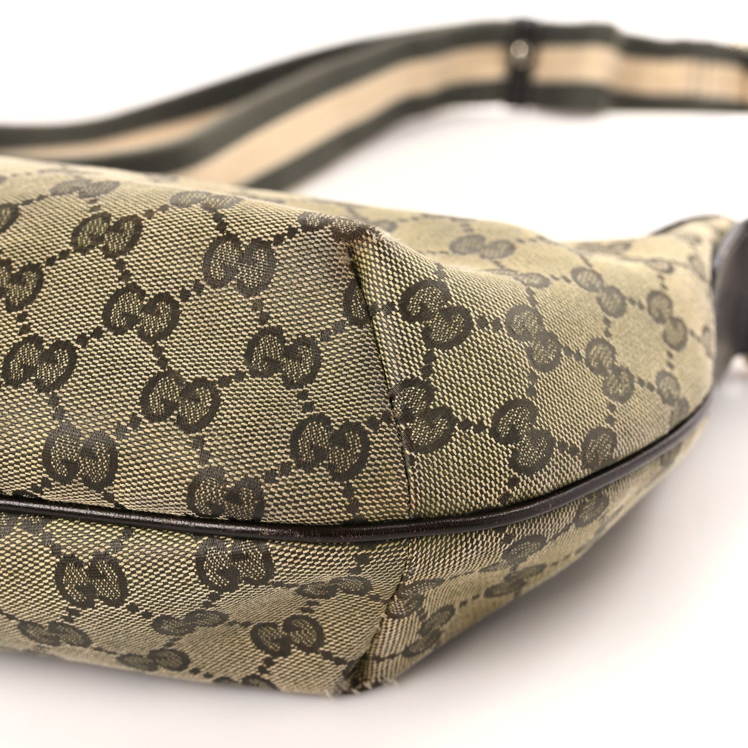 Gucci Monogram Medium Half Moon Hobo Green 8 of 8