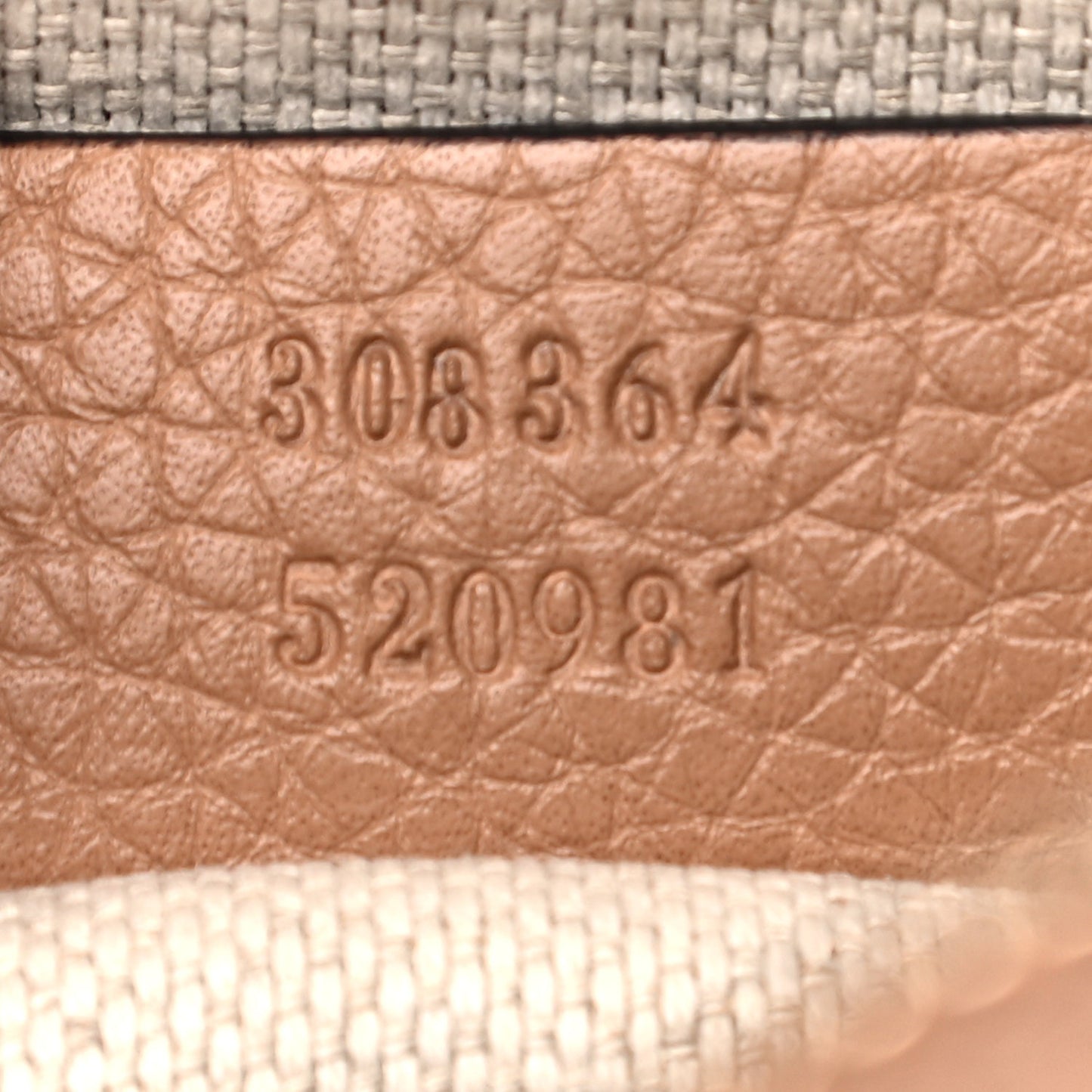Pebbled Calfskin Small Soho Disco Bag Rose Beige