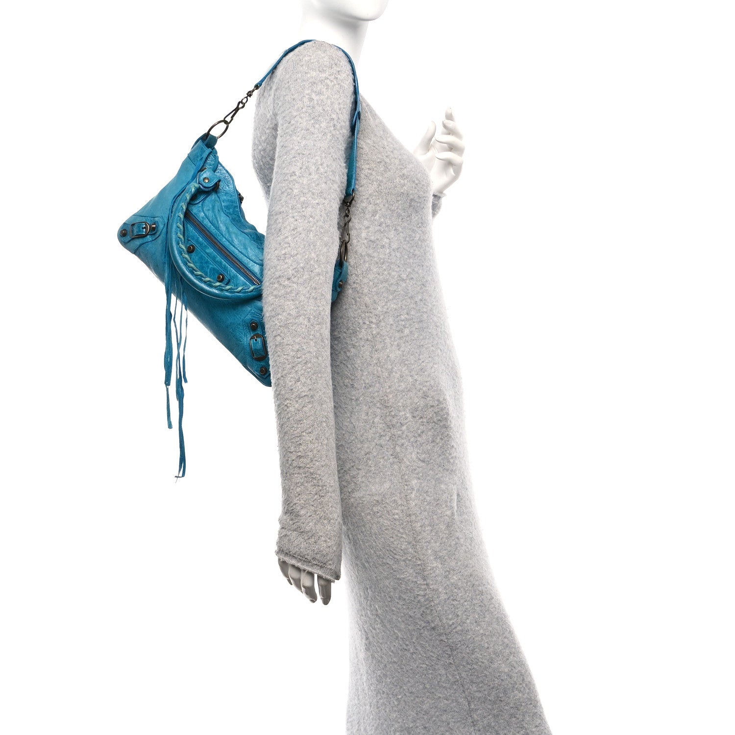 Balenciaga Chevre Classic Hardware First Turquoise 2 of 12