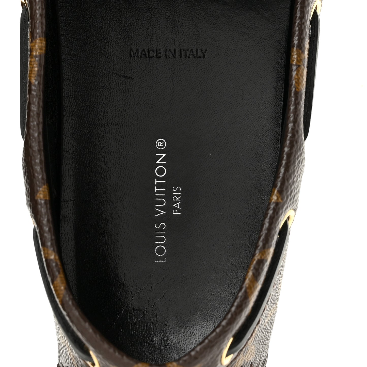 Patent Reverse Monogram Gloria Loafers 37