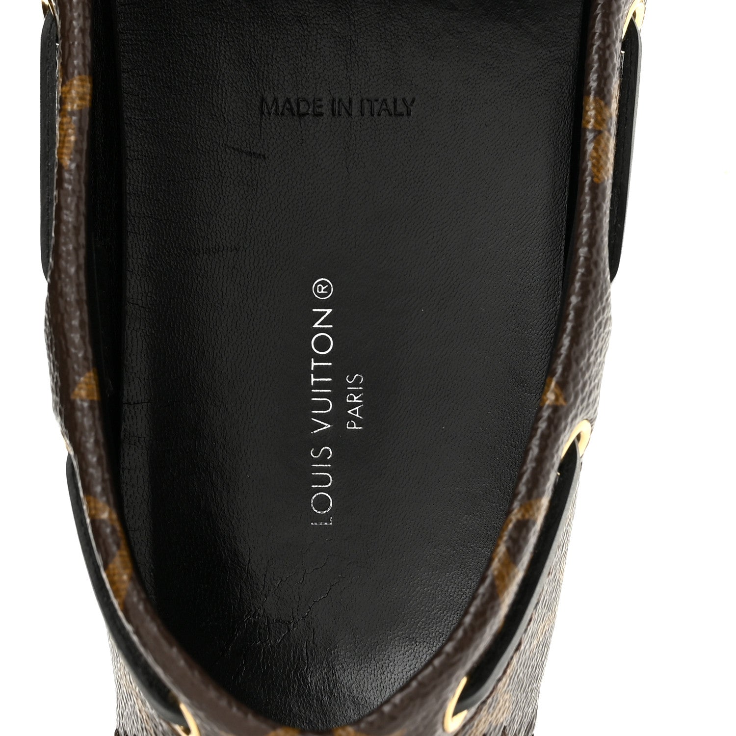 Louis Vuitton Patent Reverse Monogram Gloria Loafers 37 7 of 10