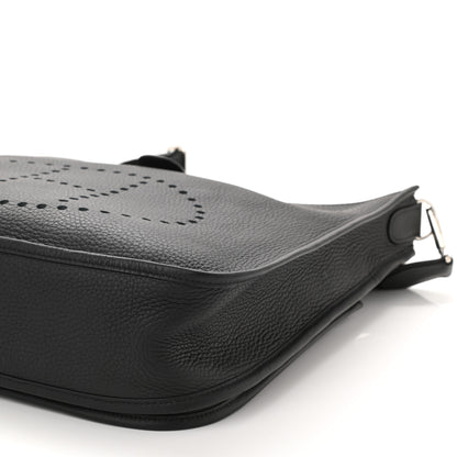 Hermes Taurillon Clemence Evelyne III GM Black 10 of 11