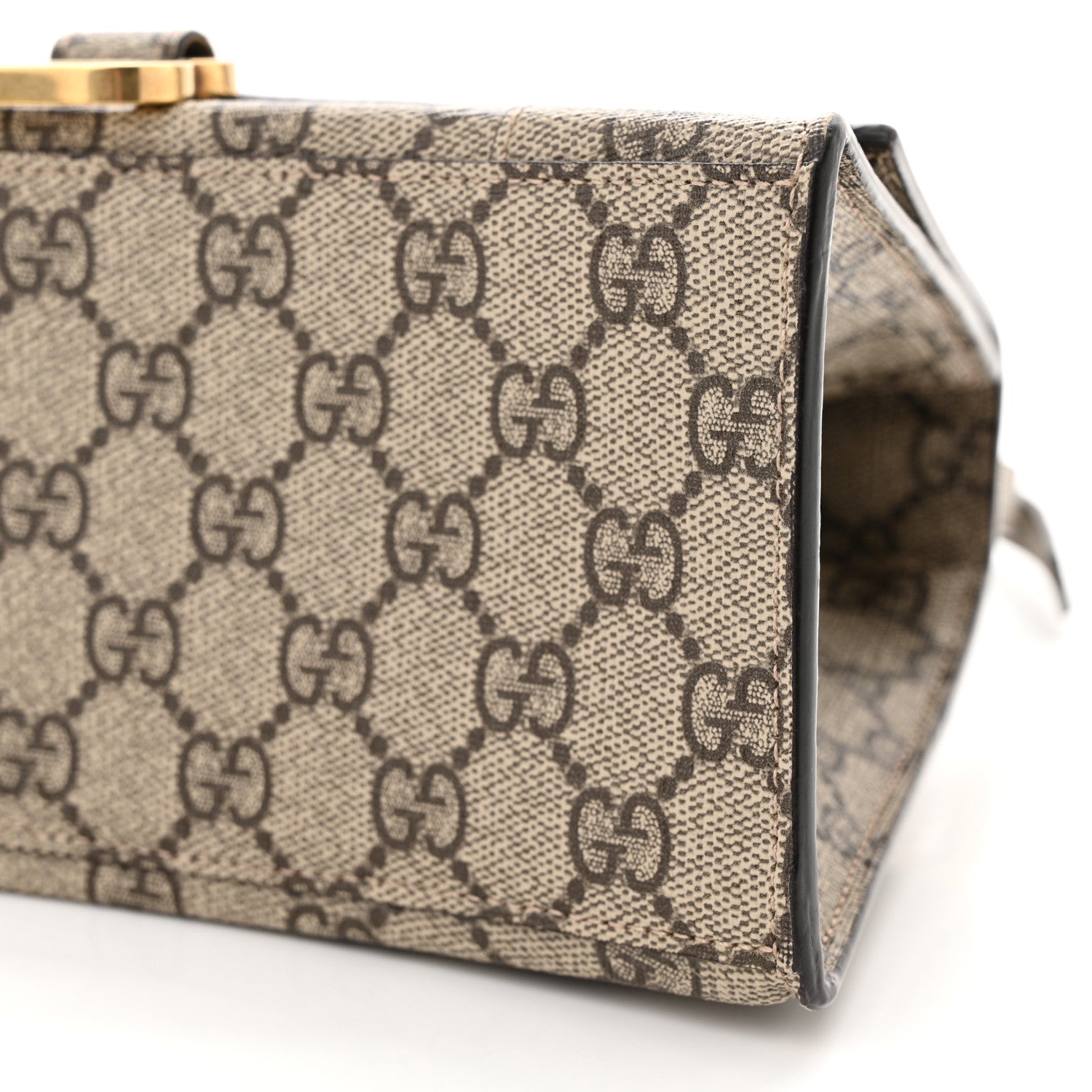 Balenciaga X GUCCI GG Supreme Monogram Small Hourglass Top Handle Bag Beige Ebony 9 of 9
