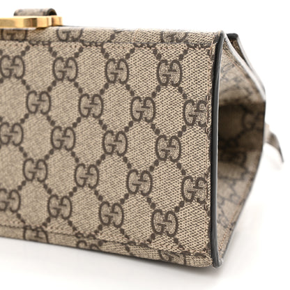 Balenciaga X GUCCI GG Supreme Monogram Small Hourglass Top Handle Bag Beige Ebony 9 of 9
