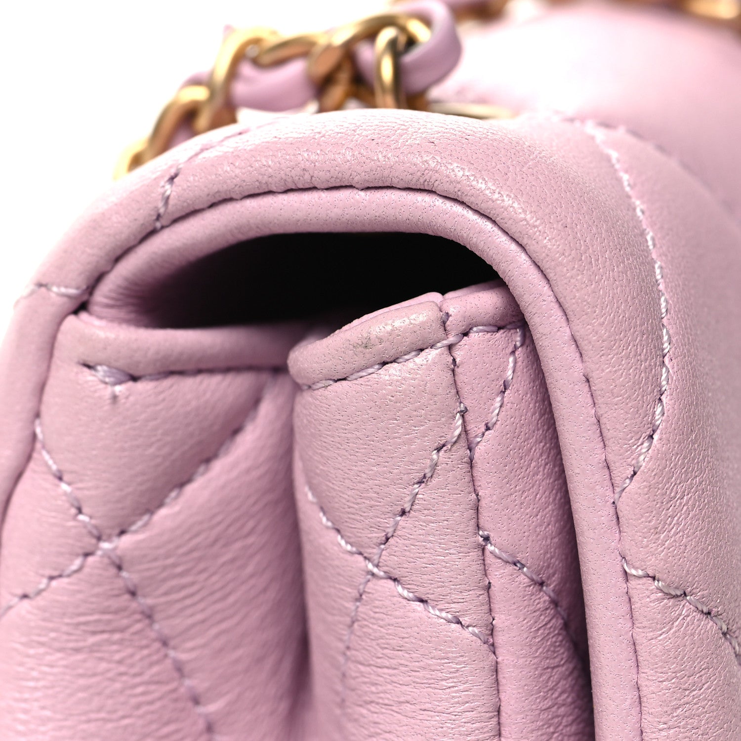 Chanel Lambskin Quilted Pearl Small Flap Lilac 11 of 11