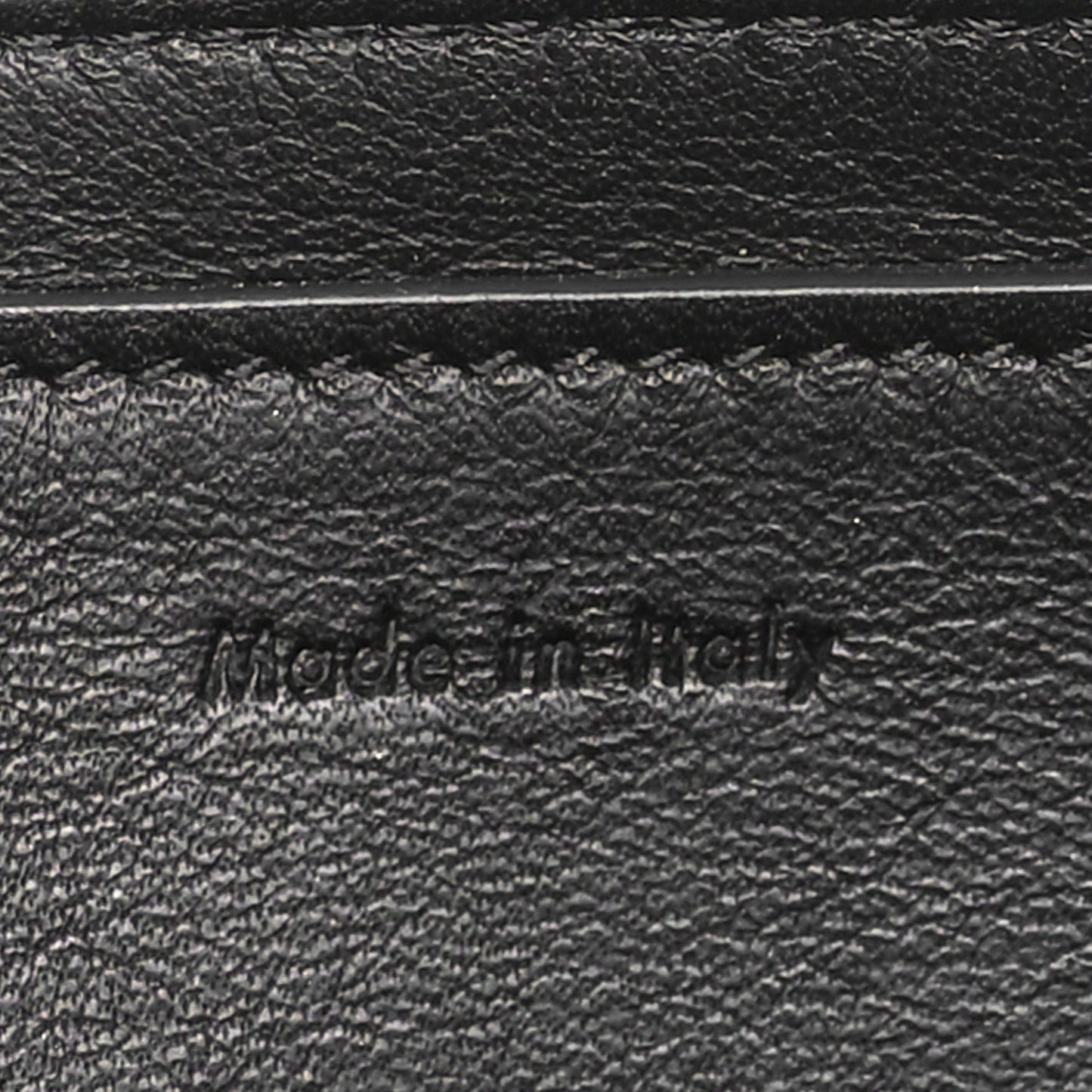 Calfskin Large Made In Clutch Pouch Black