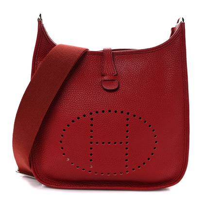 Hermes Taurillon Clemence Evelyne III PM Rubis 1 of 13