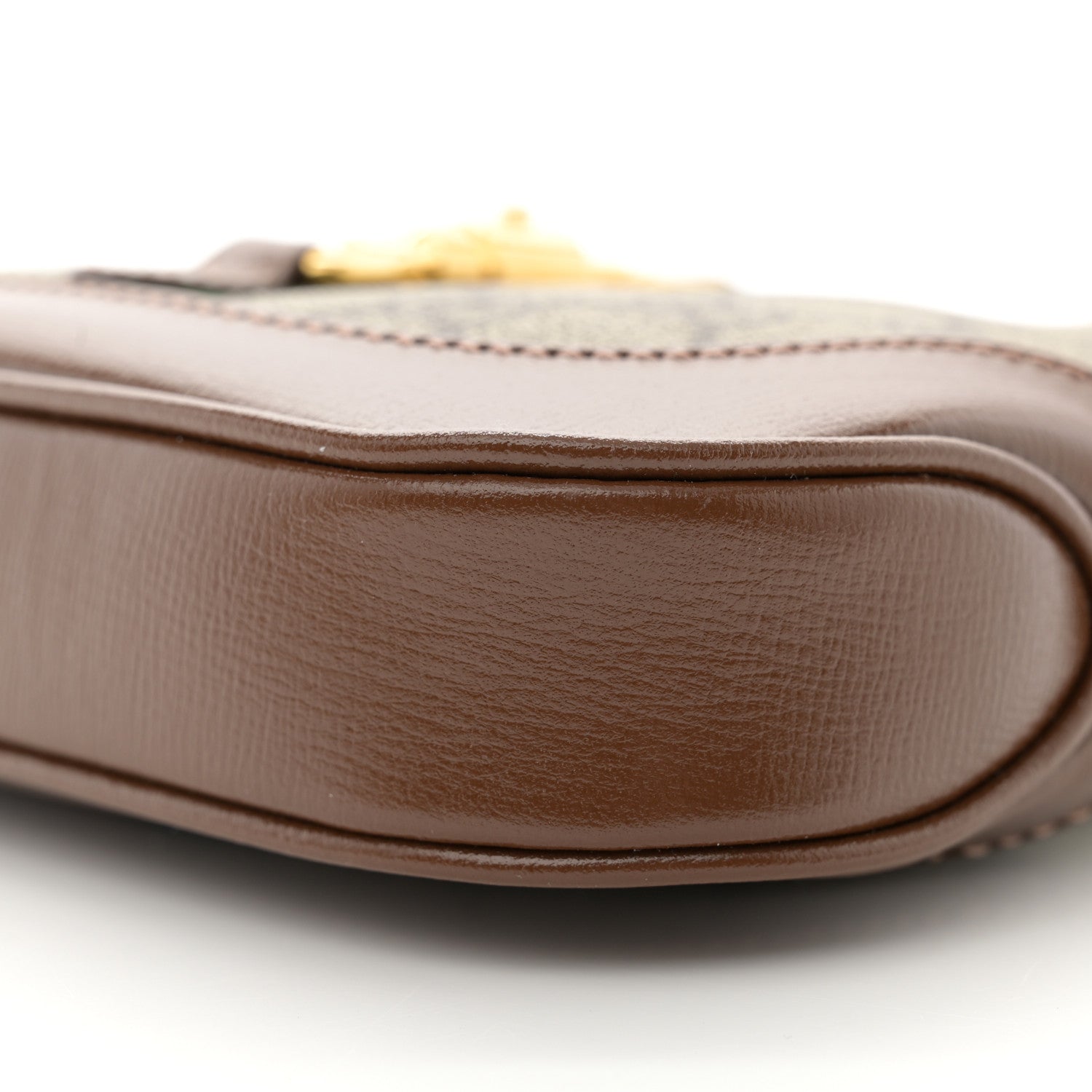 Gucci GG Supreme Monogram Azalea Calfskin Web Mini Jackie 1961 Hobo Beige Ebony Brown Sugar 10 of 10