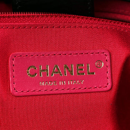Chanel Shiny Aged Calfskin Shopping Bag Black 6 of 10