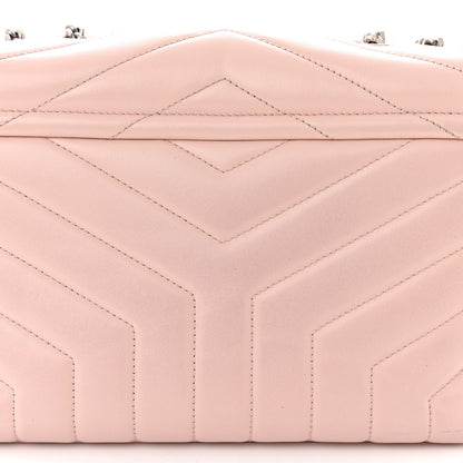 Saint Laurent Calfskin Y Quilted Monogram Small Loulou Chain Satchel Rose Antic 11 of 11