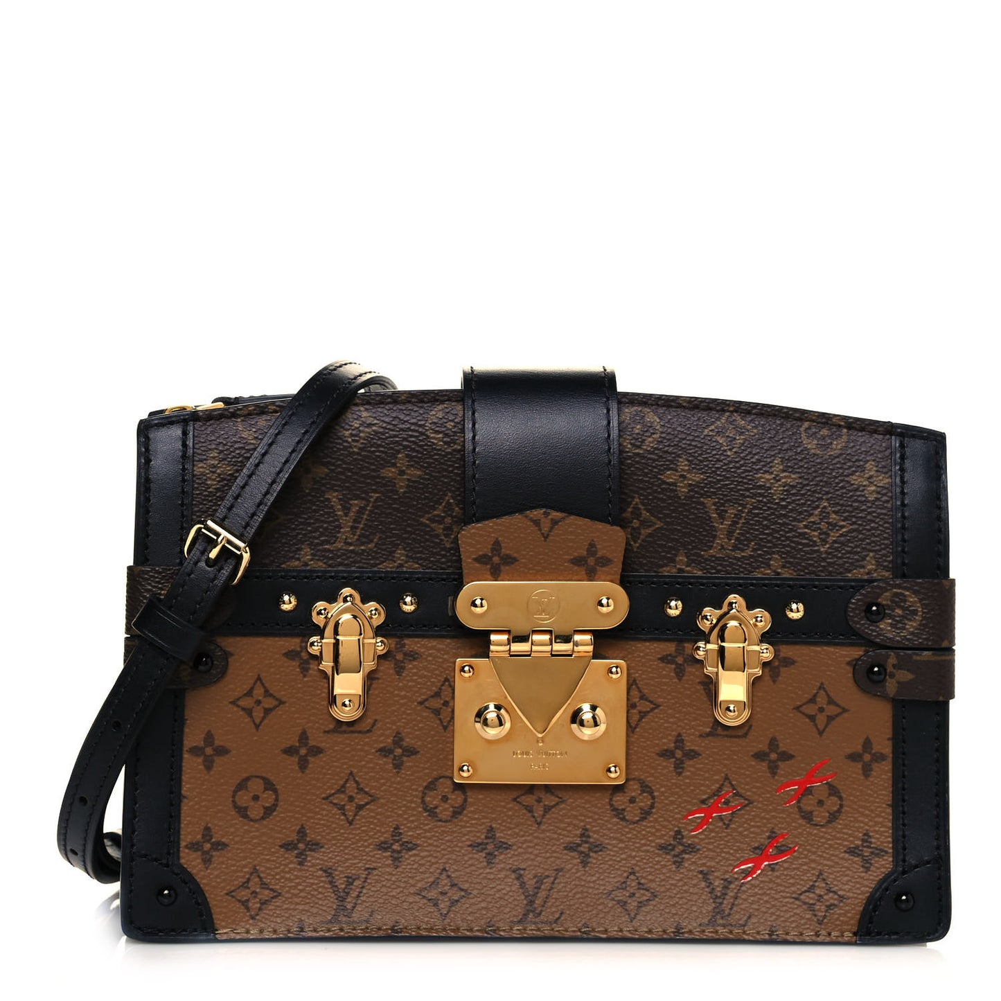 Reverse Monogram Trunk Clutch