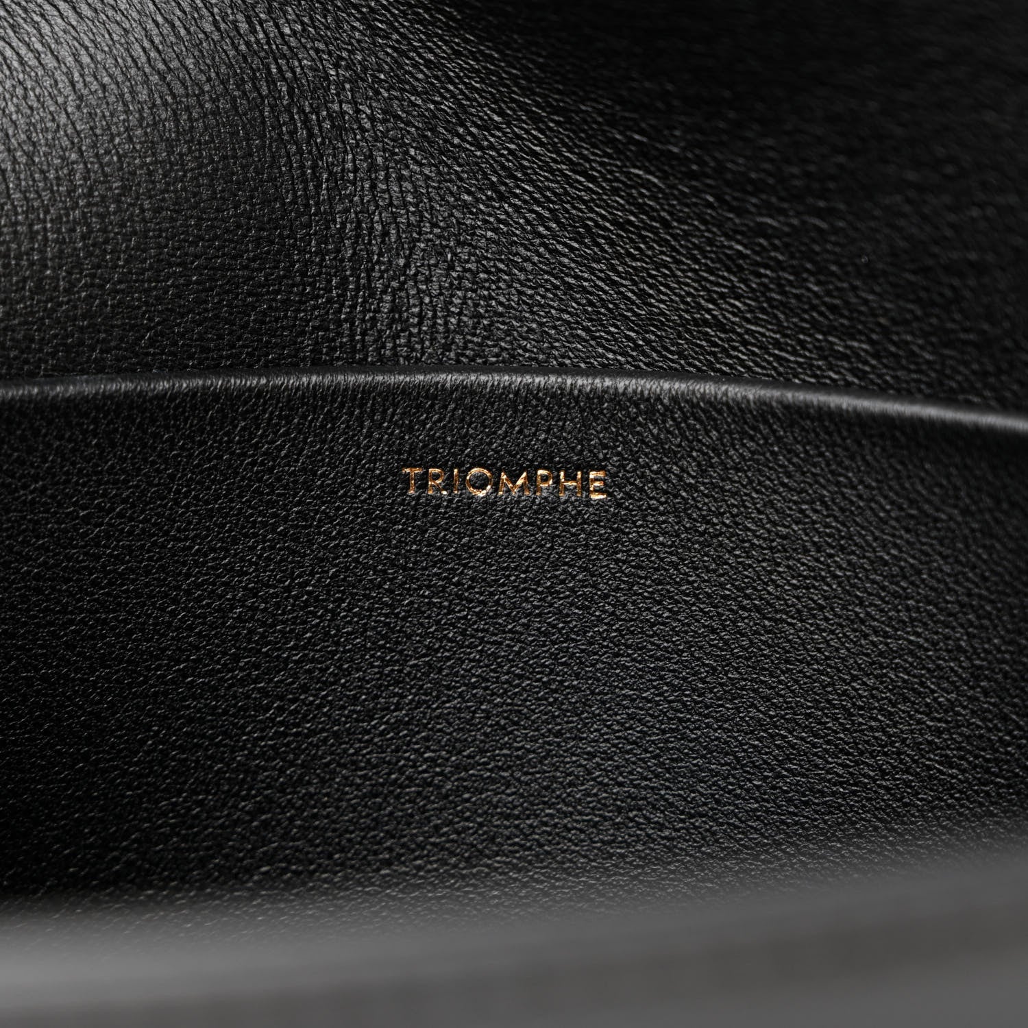 Celine Shiny Calfskin Triomphe Shoulder Bag Black 9 of 16