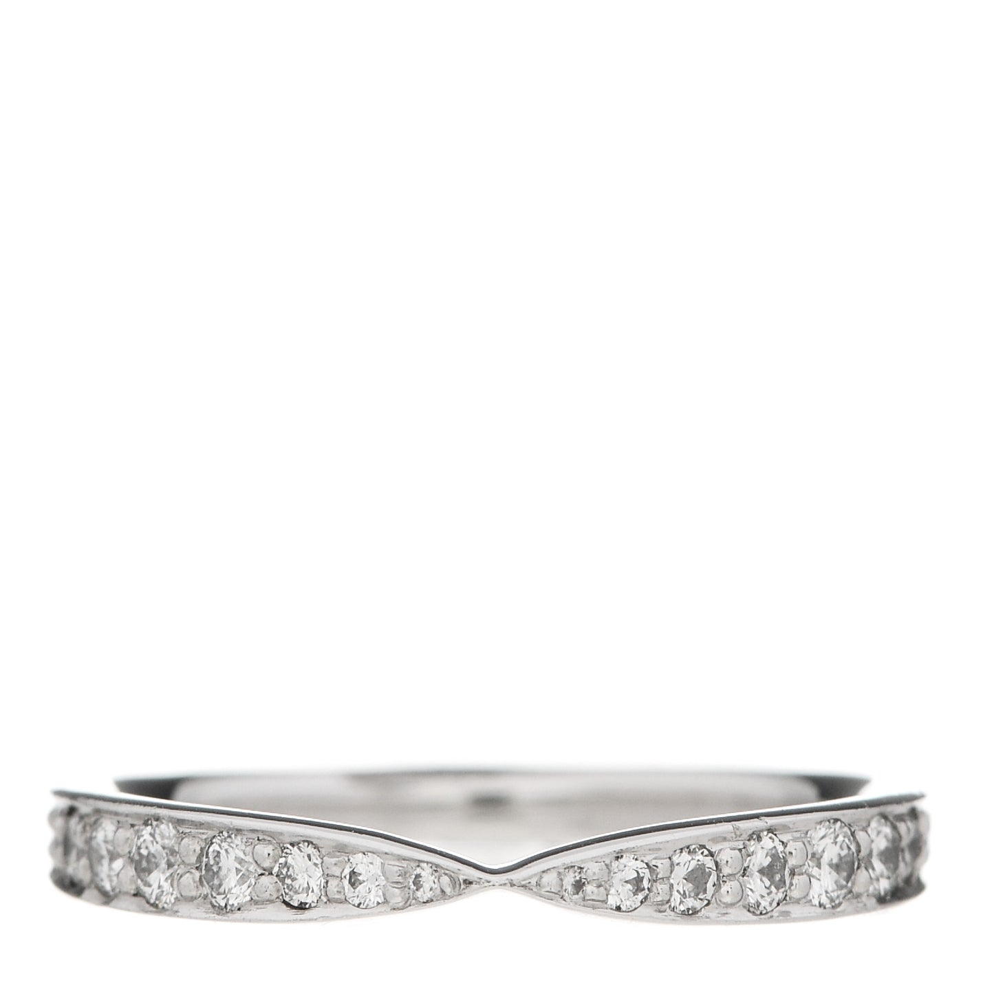 Platinum Diamond Harmony Bead-Set Band Ring 48 4.5