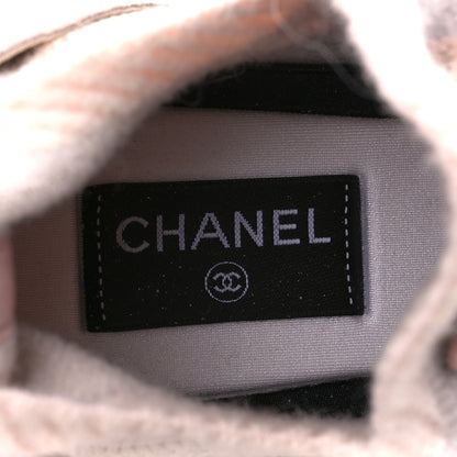 Chanel Mesh Suede Fabric Womens CC Sneakers 41 Light Pink 8 of 10