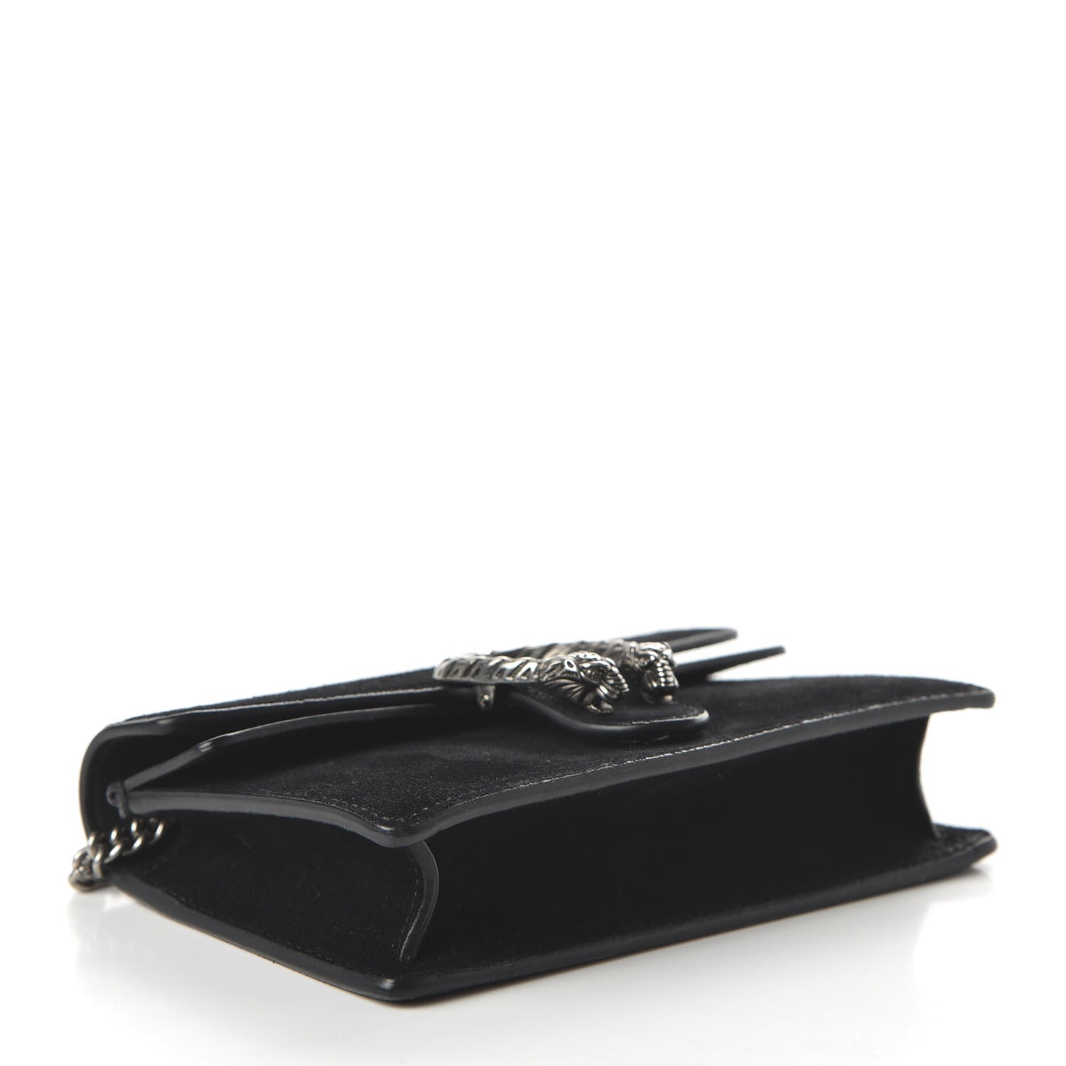 Gucci Suede Super Mini Dionysus Shoulder Bag Black 3 of 10