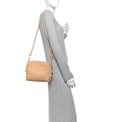 Bottega Veneta Nappa Intrecciato Small Loop Camera Bag Almond 2 of 9