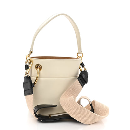 Chloe Smooth Calfskin Mini Roy Bucket Bag Natural White 3 of 9
