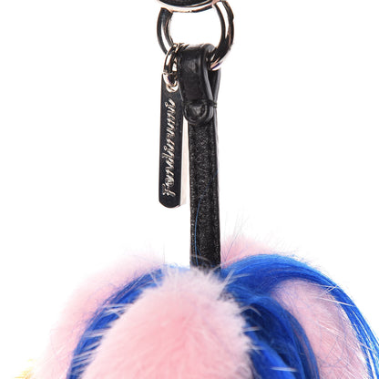Fendi Mink Fur Crystal Fendirumi Piro-Chan Monster Bag Bug Charm Marshmallow 4 of 4