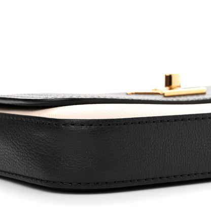 Louis Vuitton Calfskin Lockme Phone Chain Pouch Vanille Black 10 of 11