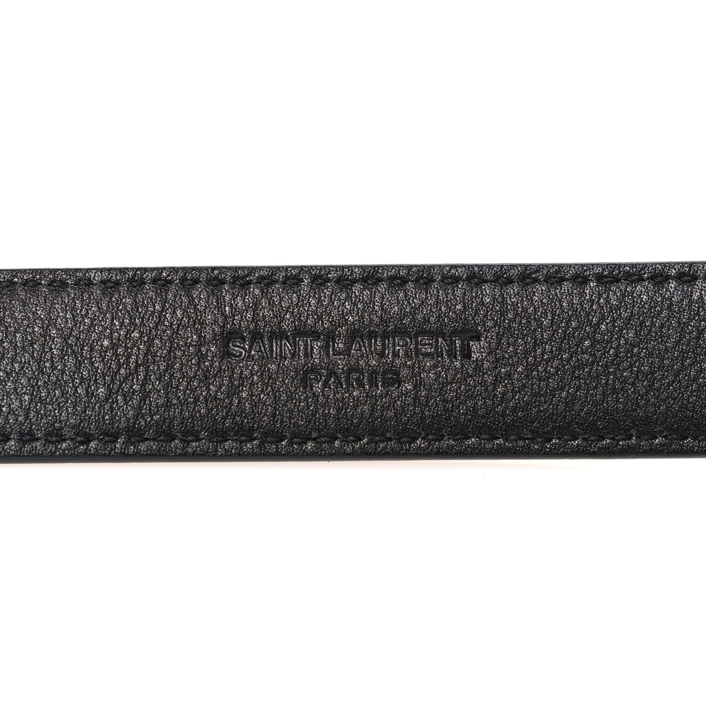 Smooth Calfskin Monogram Narrow Square Buckle Belt 65 26 Black