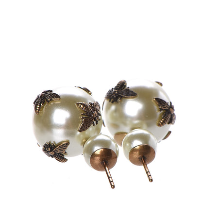 Christian Dior Mise En Dior Tribal Bee Earrings White 4 of 5