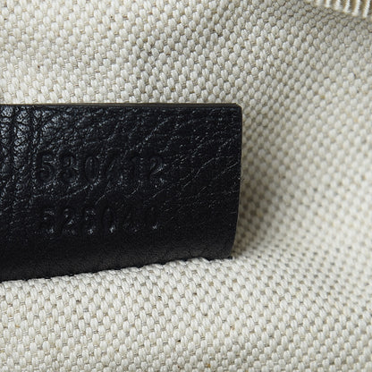 Gucci Grained Calfskin Logo Belt Bag Black 7 of 10